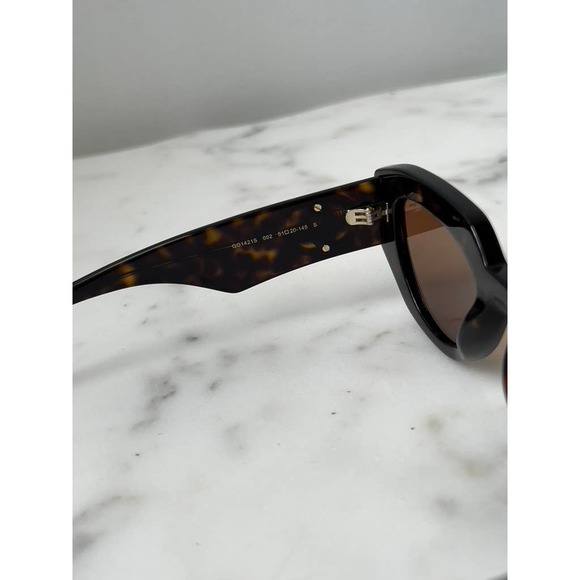 NEW Gucci GG1421S Brown Thick Rim Marmont Cat Eye Sunglasses - Picture 9 of 11